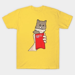 cat packing french fries T-Shirt